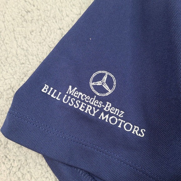 Nike Polo Shirt Men's XL Blue Golf Dri-Fit UV Protection Performance Adult - Picture 4 of 11